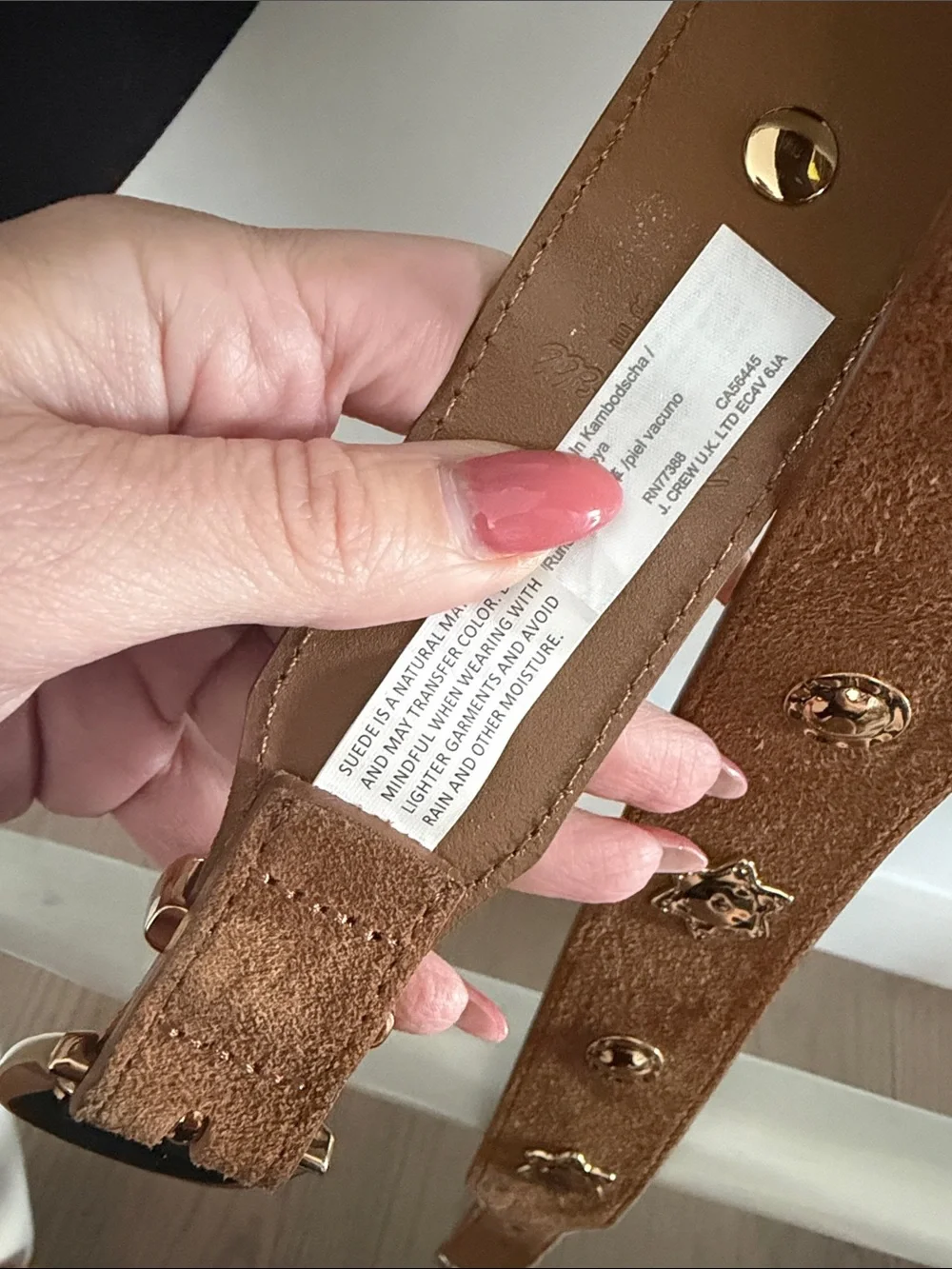 N/A brown suede